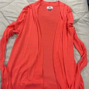 Old Navy Coral Open-Front Women's Cardigan Sweater